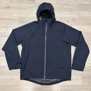 Polo Ralph Lauren Performance Jacket Mens Large Navy Waterproof Hooded Rain Coat